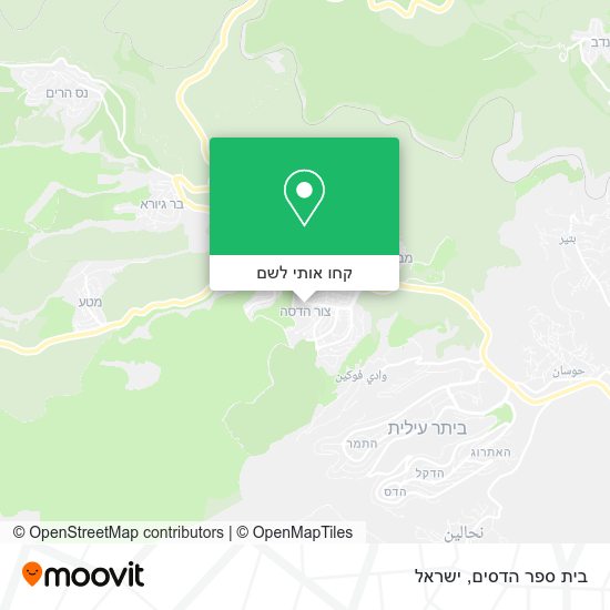 מפת בית ספר הדסים