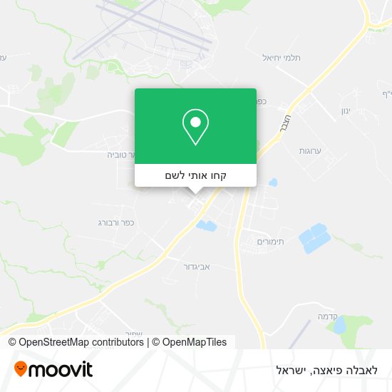 מפת לאבלה פיאצה