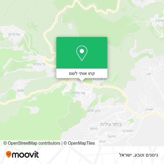 מפת גינונים וטבע