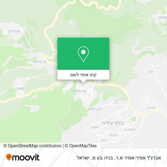 מפת אברג'ל אמיר-אמיר א.ר. בניה בע מ