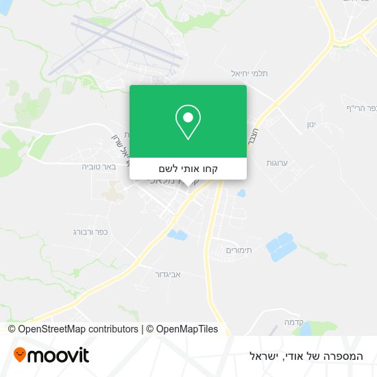 מפת המספרה של אודי