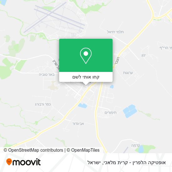 מפת אופטיקה הלפרין - קרית מלאכי