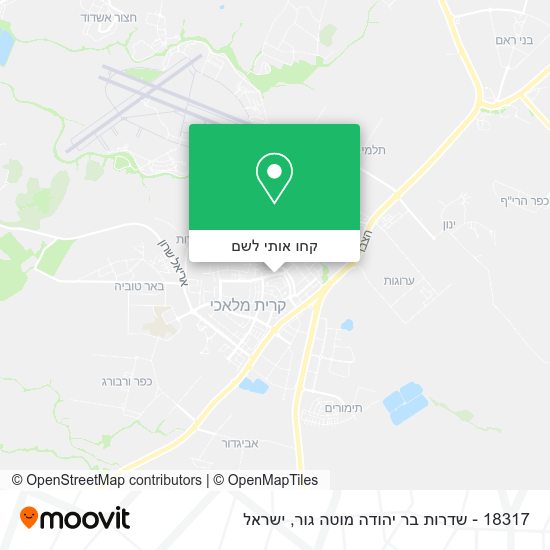 מפת 18317 - שדרות בר יהודה מוטה גור
