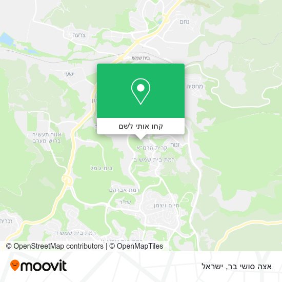 מפת אצה סושי בר