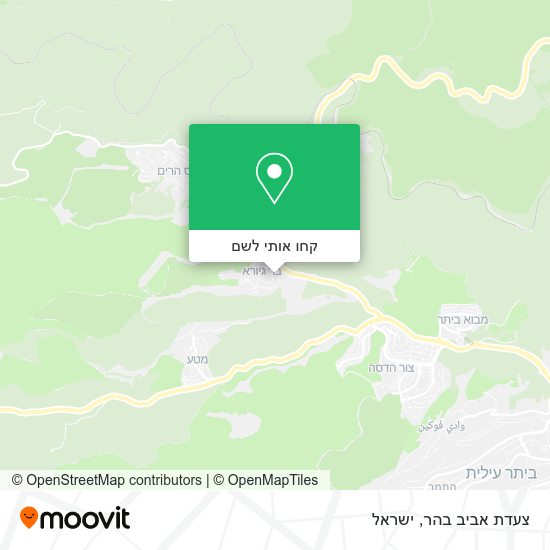 מפת צעדת אביב בהר