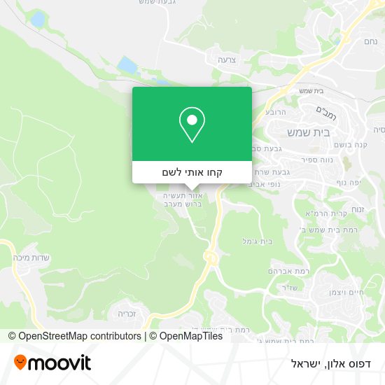 מפת דפוס אלון