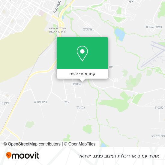 מפת אושר עמוס אדריכלות ועיצוב פנים