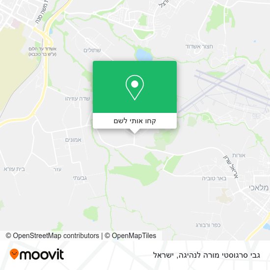 מפת גבי סרגוסטי מורה לנהיגה