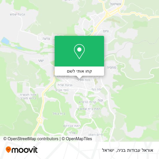 מפת אוראל עבודות בניה