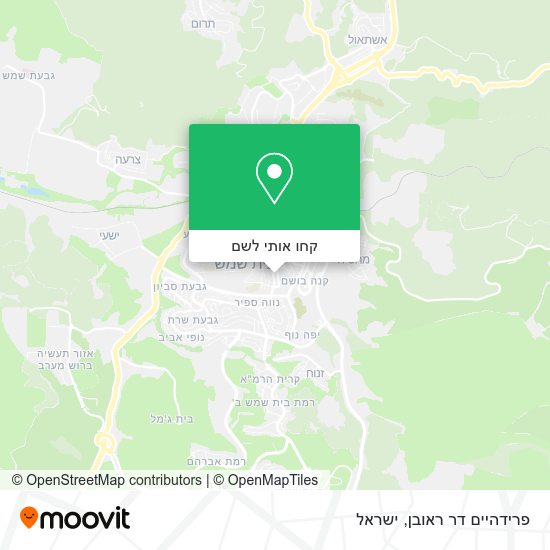 מפת פרידהיים דר ראובן