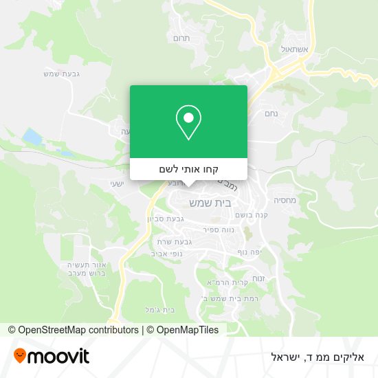 מפת אליקים ממ ד
