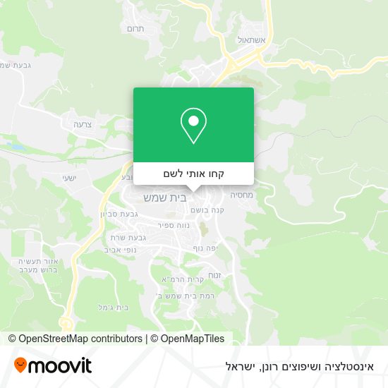 מפת אינסטלציה ושיפוצים רונן