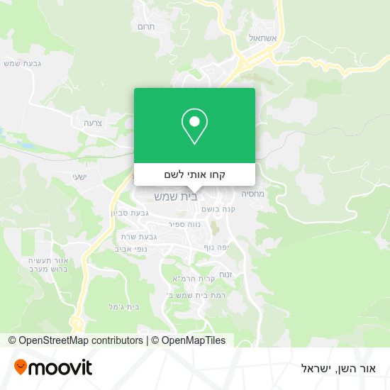 מפת אור השן