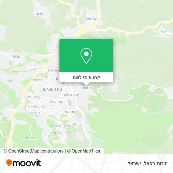 מפת זוזות רפאל