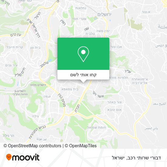 מפת דבורי שרותי רכב