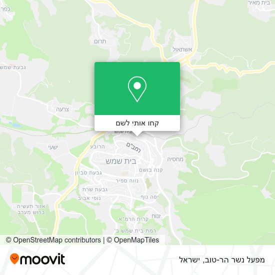 מפת מפעל נשר הר-טוב