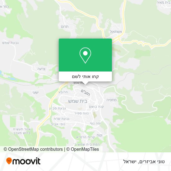 מפת טוני אביזרים