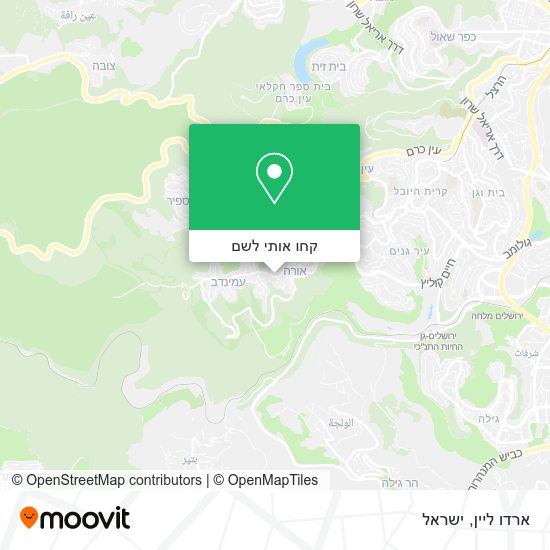 מפת ארדו ליין