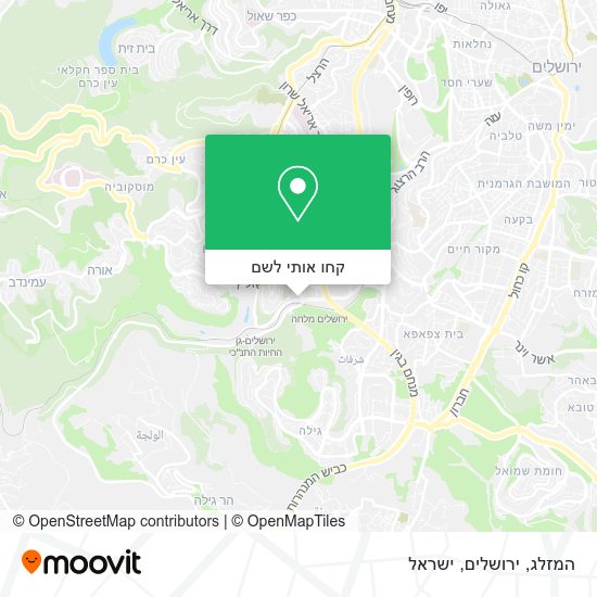 מפת המזלג, ירושלים