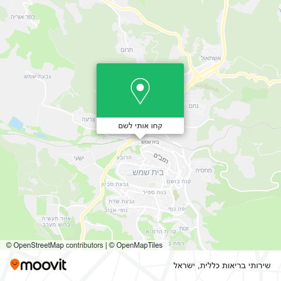 מפת שירותי בריאות כללית