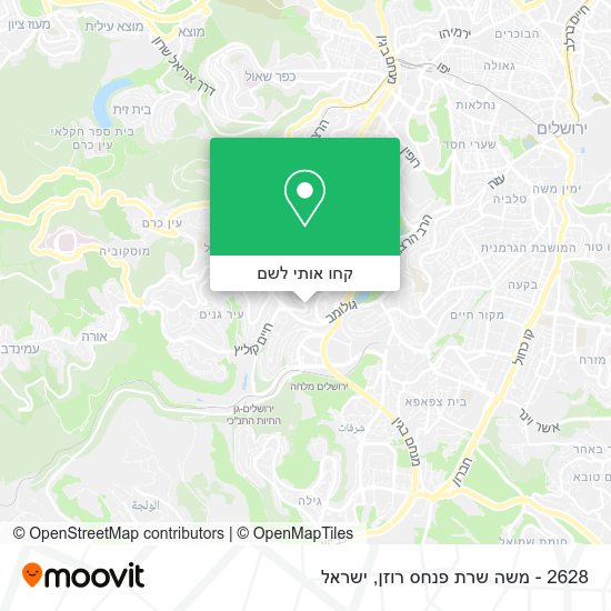 מפת 2628 - משה שרת פנחס רוזן