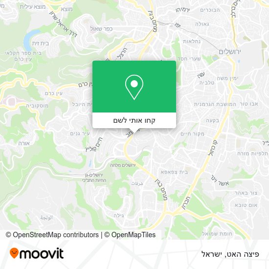 מפת פיצה האט