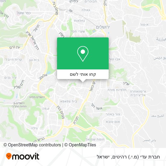 מפת חברת עדי (מ.י.) רהיטים