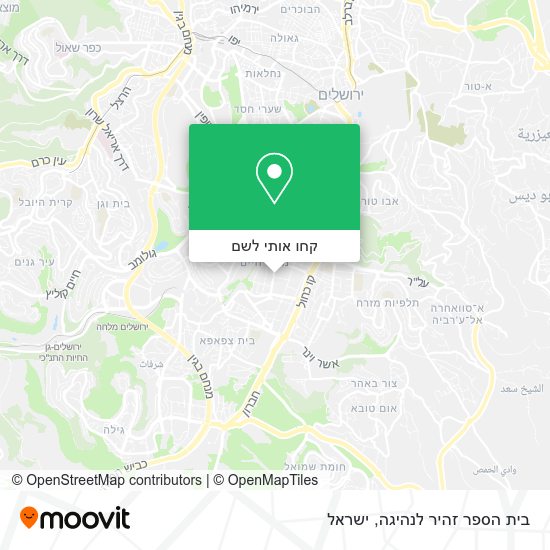 מפת בית הספר זהיר לנהיגה