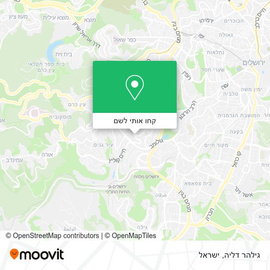 מפת גילהר דליה