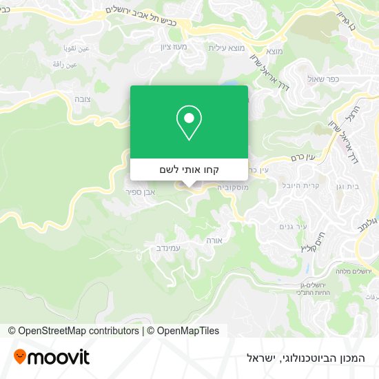 מפת המכון הביוטכנולוגי