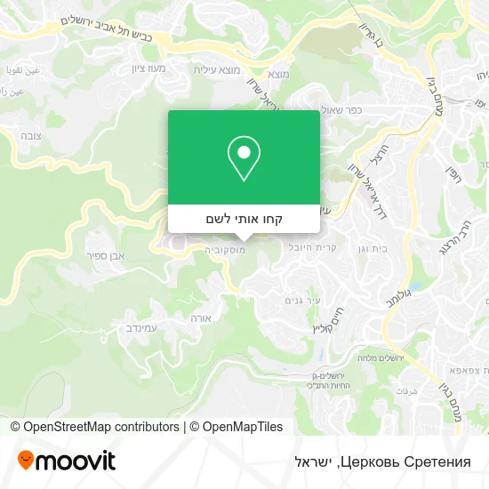 מפת Церковь Сретения