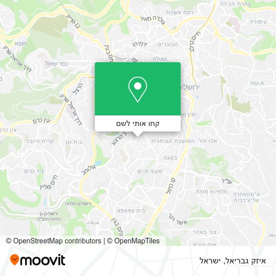 מפת איזק גבריאל