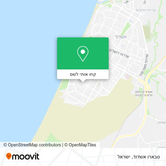 מפת סבארו אשדוד