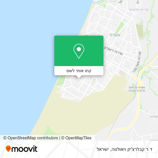 מפת ד ר קבלרצ'יק ויאולטה