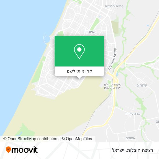 מפת רציצה הובלות