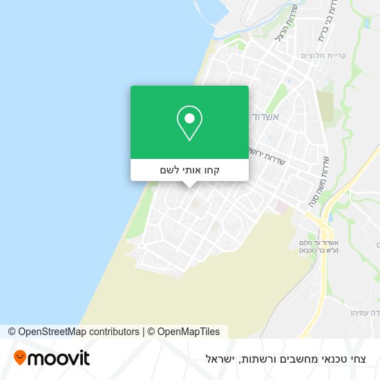 מפת צחי טכנאי מחשבים ורשתות