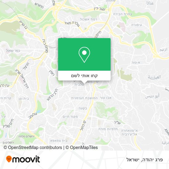 מפת פרג יהודה