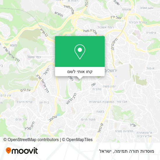 מפת מוסדות תורה תמימה