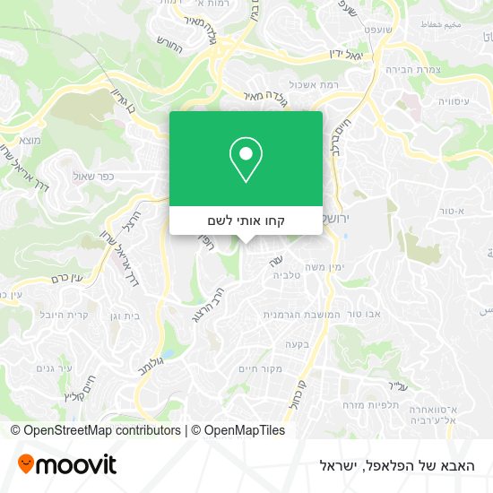 מפת האבא של הפלאפל