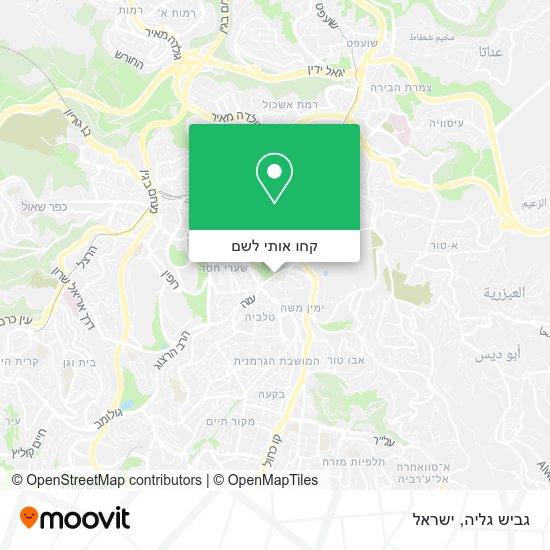 מפת גביש גליה