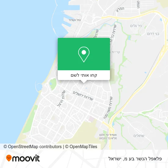 מפת פלאפל הנשר בע מ