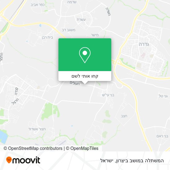 מפת המשתלה במושב ביצרון