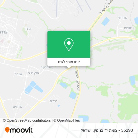 מפת 35290 - צומת יד בנימין