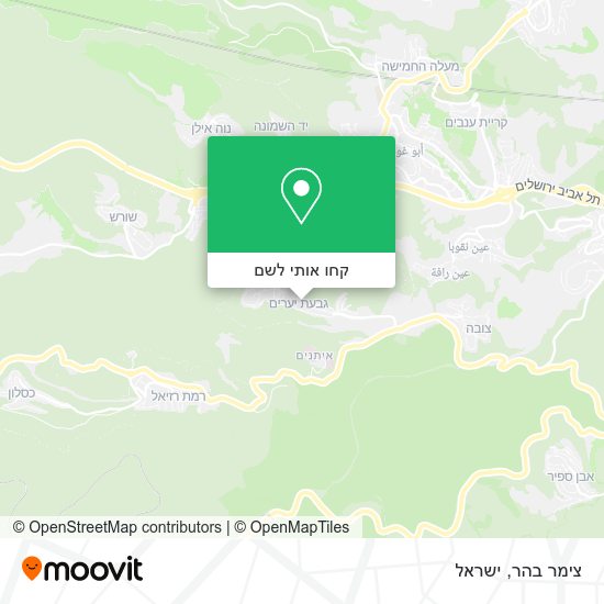 מפת צימר בהר