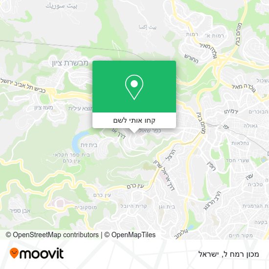 מפת מכון רמח ל