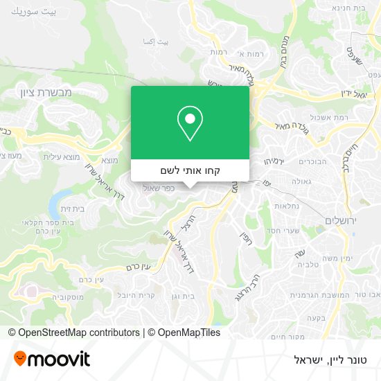 מפת טונר ליין
