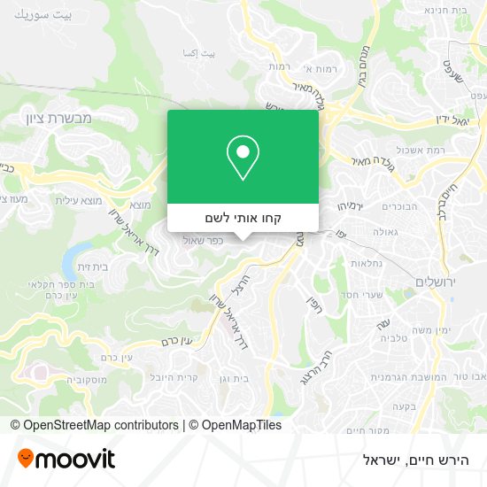 מפת הירש חיים