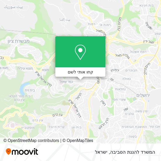 מפת המשרד להגנת הסביבה