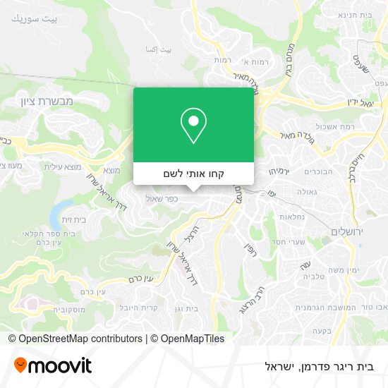 מפת בית ריגר פדרמן