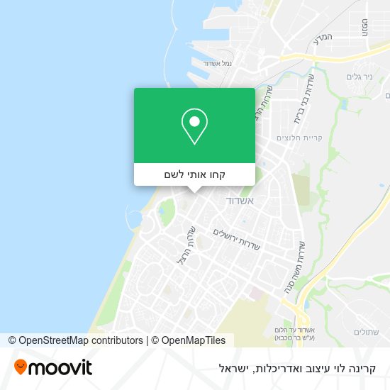 מפת קרינה לוי עיצוב ואדריכלות